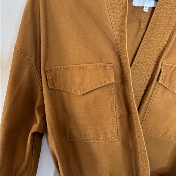 Madewell Tan Kimono Utility Jacket with Belt - Picture 3 of 8